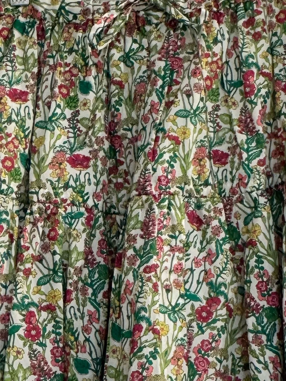 J. Crew x Liberty print collab skirt - Floral Tiered Cotton Skirt- like new!